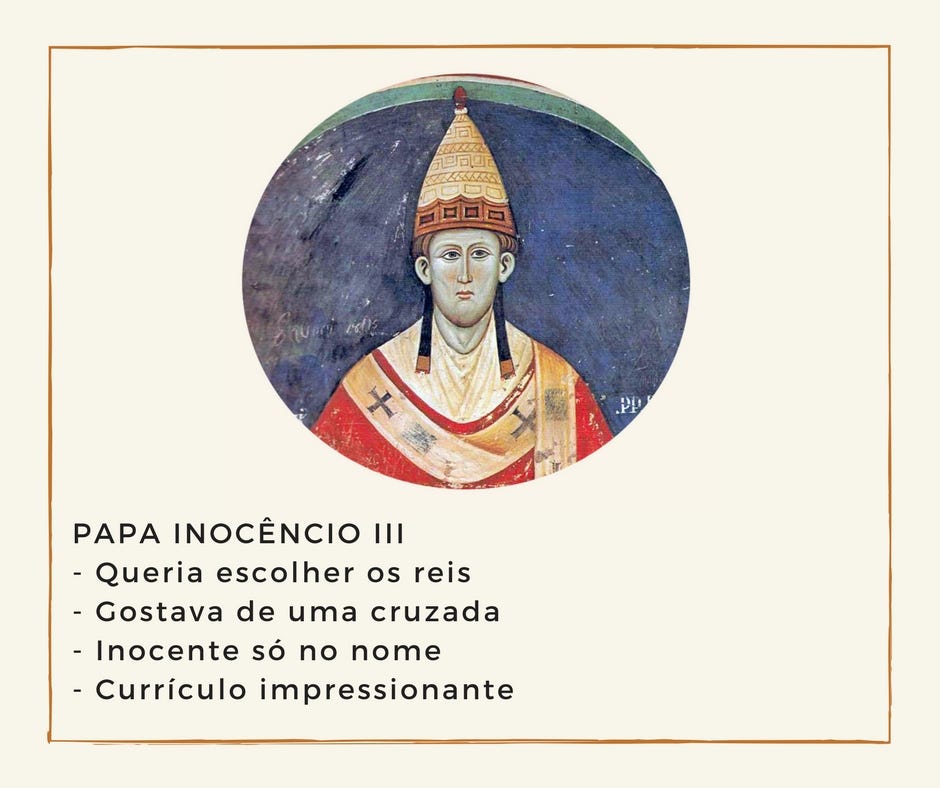 Papa da Semana #9: Inocêncio III. Papa de 1198 até 1216 | by Bruno Taurinho  | Papa da Semana | Medium