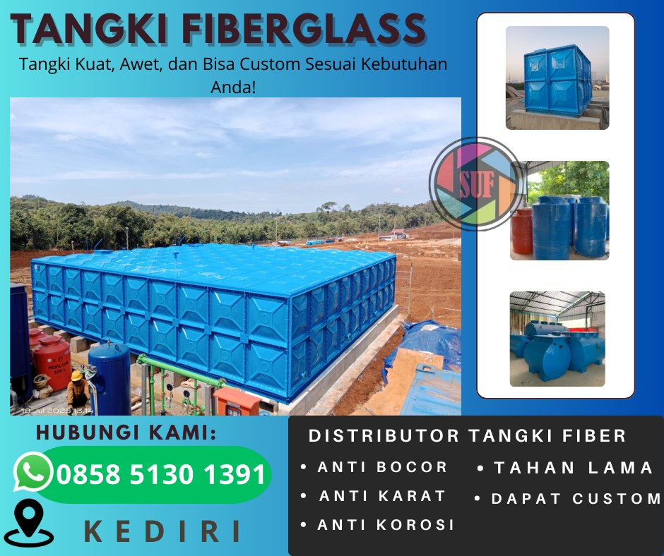HP/TELP 085851301391 — Jual Tangki Fiberglass & IPAL di Kediri