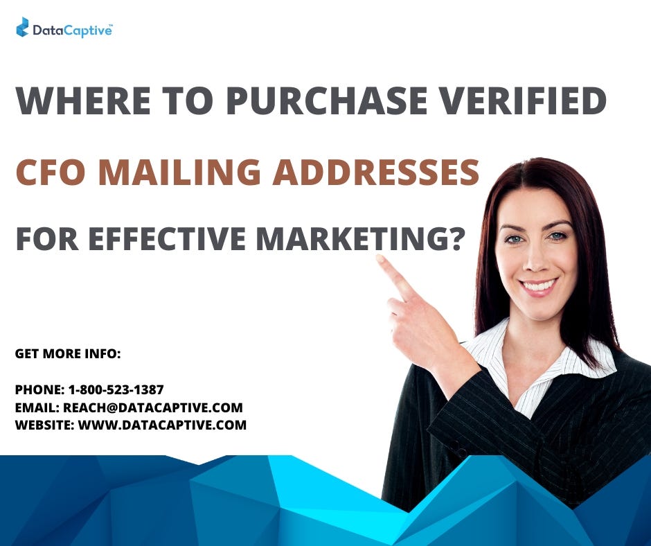Where to Purchase Verified CFO Mailing Addresses for Effective