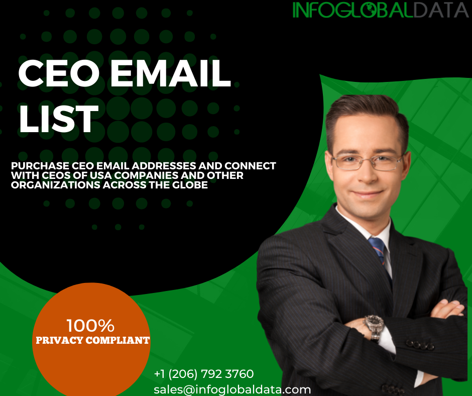CEO Email Lists Verified List of CEO CEO Emails by InfoGlobalData