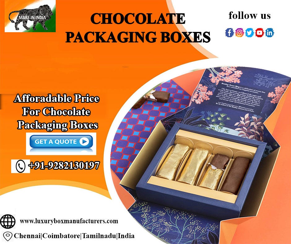 Chocolate Packaging Boxes| Decorative Chocolate Packaging Boxes ...