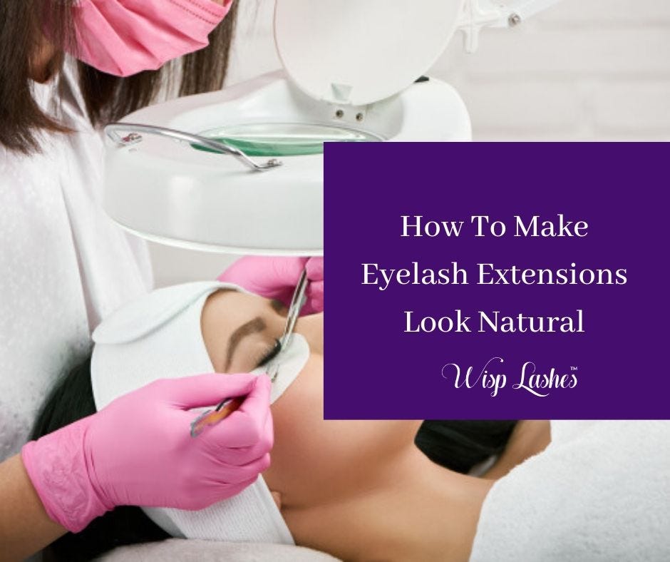 How To Make Eyelash Extensions Look Natural by Wisp Lashes Medium