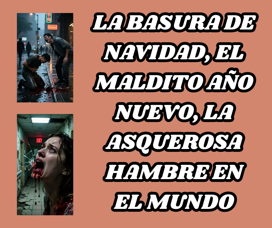 LA BASURA DE NAVIDAD, EL MALDITO AÑO NUEVO, LA ASQUEROSA HAMBRE EN EL MUNDO
