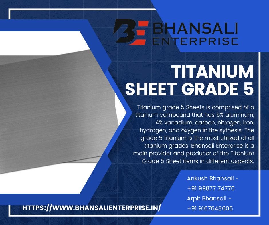 “Titanium Sheets Grade 5.” by BhansaliEnterprise Medium