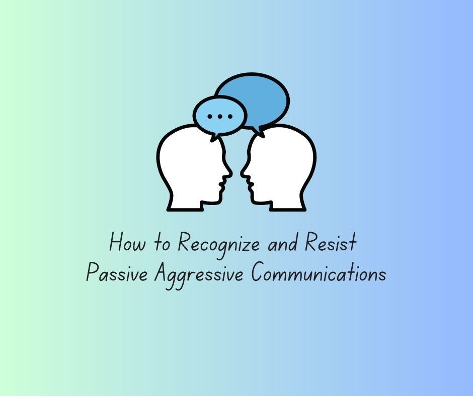 passive aggressive communication