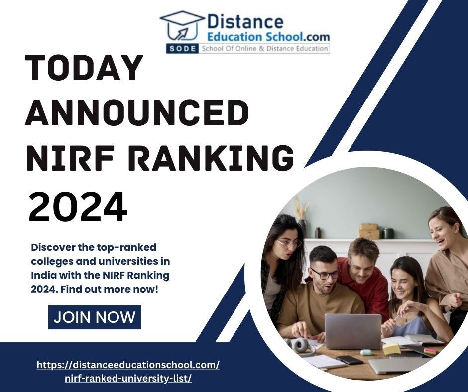 NIRF Rankings 2024 to Be Announced Today Discover India’s Top Colleges