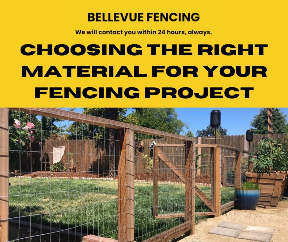 Selecting The Right Material For Your Fence Project by