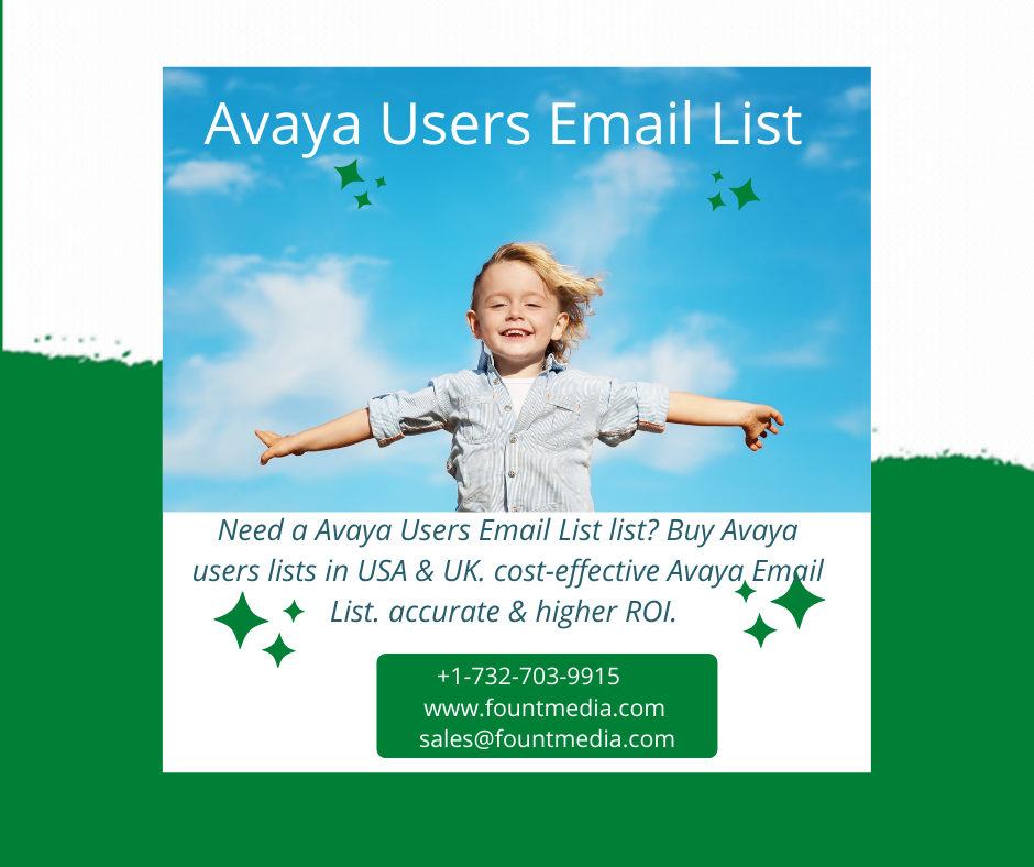 Avaya Users Email List. Need a Avaya Users Email List list? Buy… by