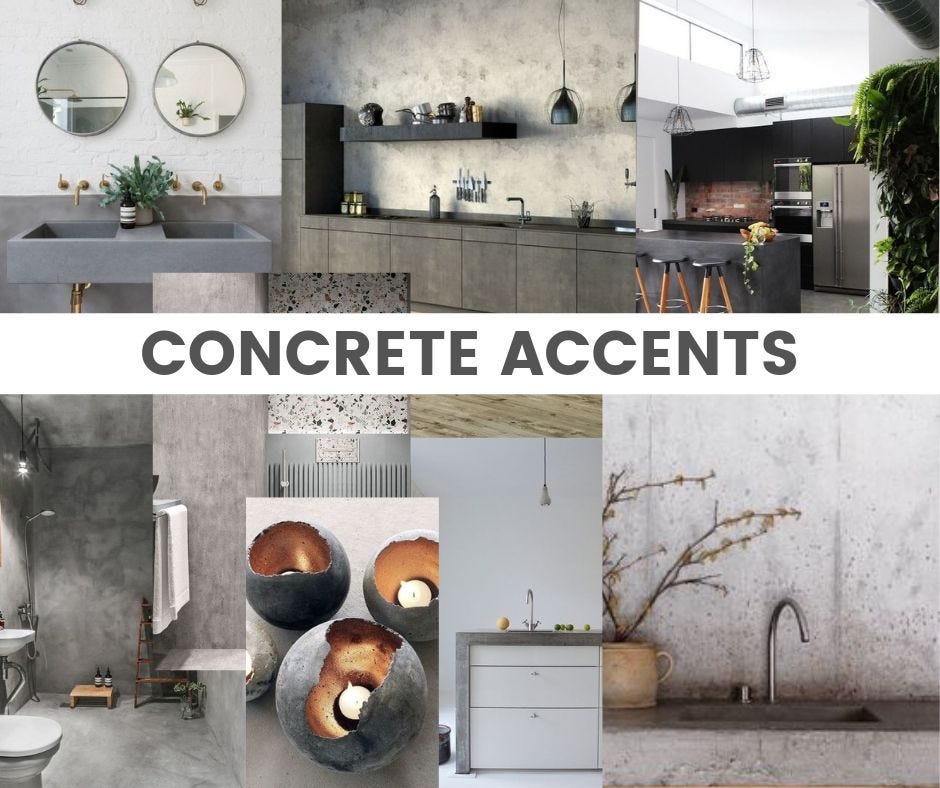 Concrete home sale accessories