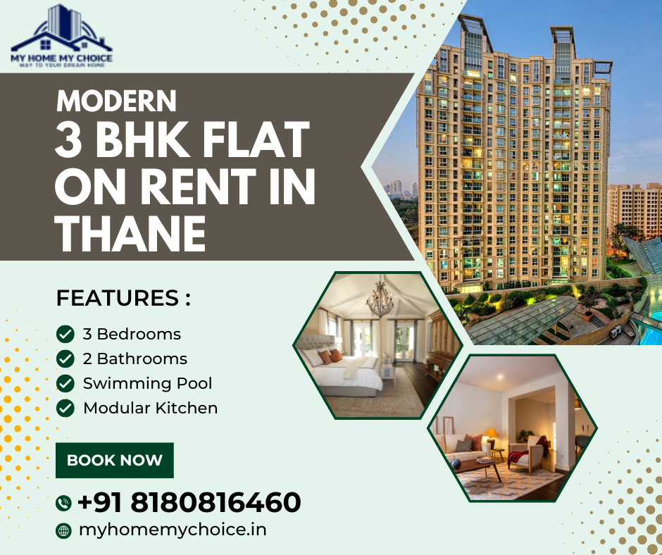 3 Bhk Flat Rent in Ghodbunder Road, Thane by Myhomemychoice Medium