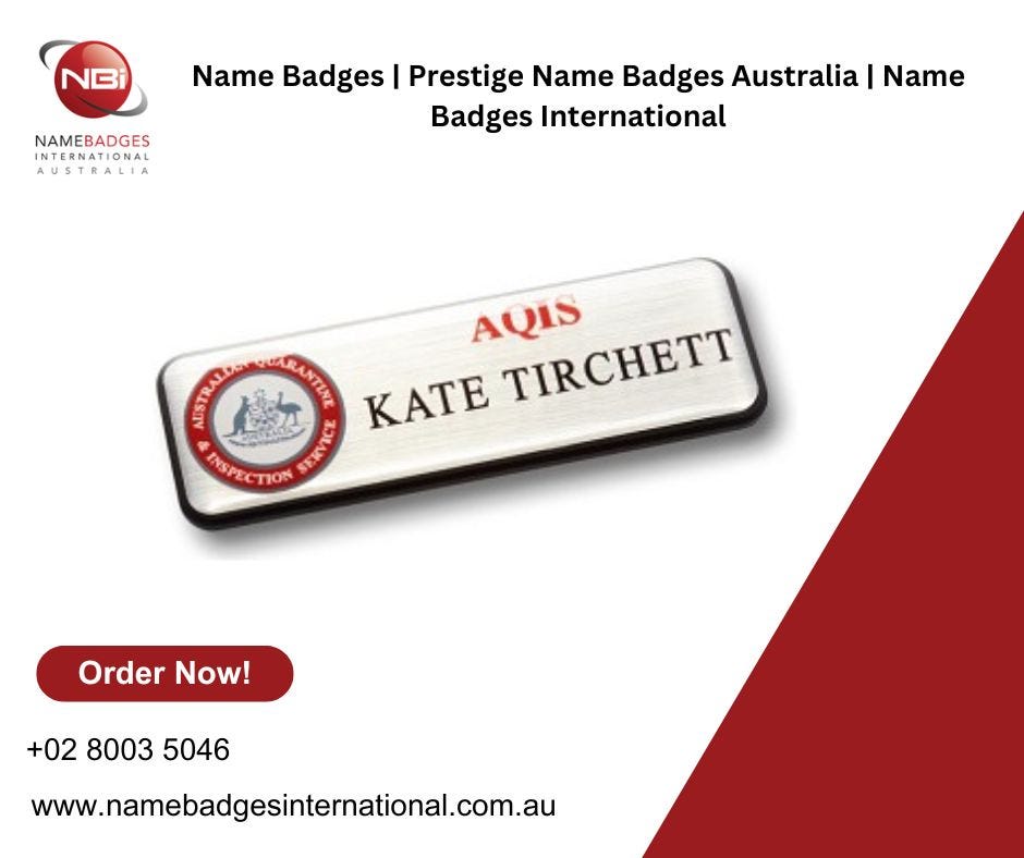 Name Badges Australia: Professional Identification for Every Business