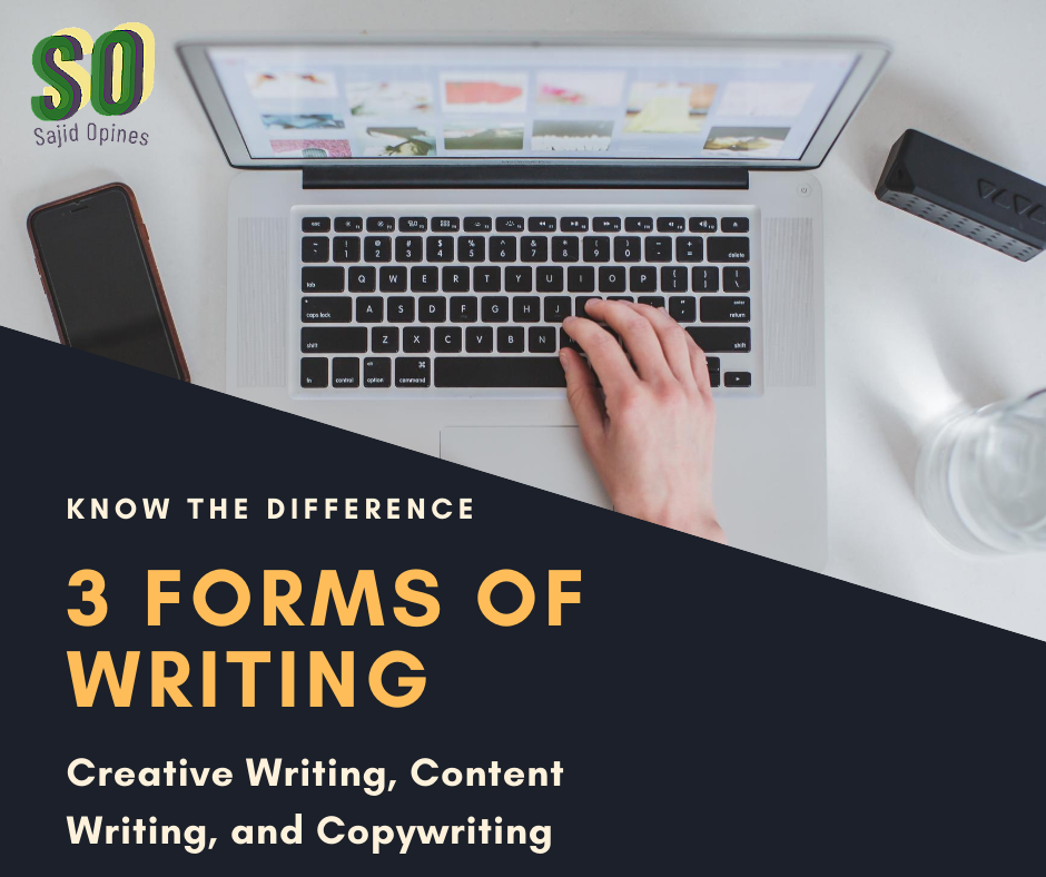 03 Forms of Writing (All 3 CWs). Know the Difference among creative ...