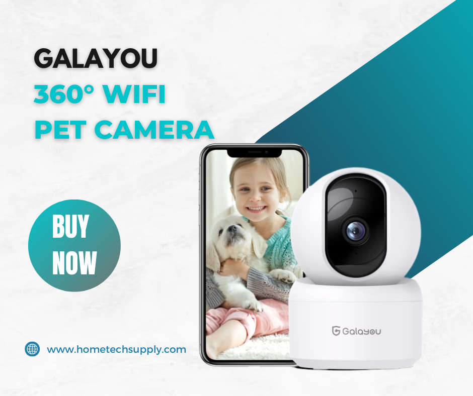 Elevate Pet Care with GALAYOU 360° WiFi Pet Camera: A Window into