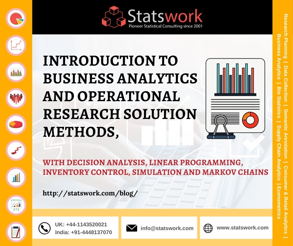 operations research and statistical analysis
