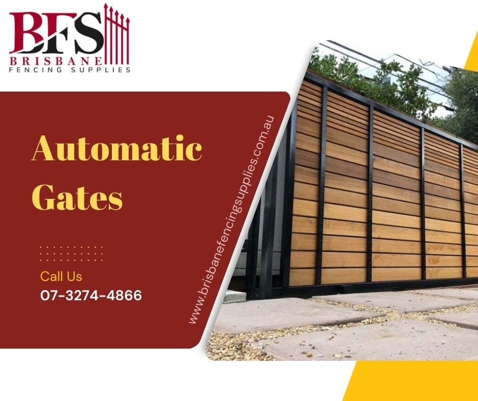 Automatic Gates Brisbane Fencing Medium