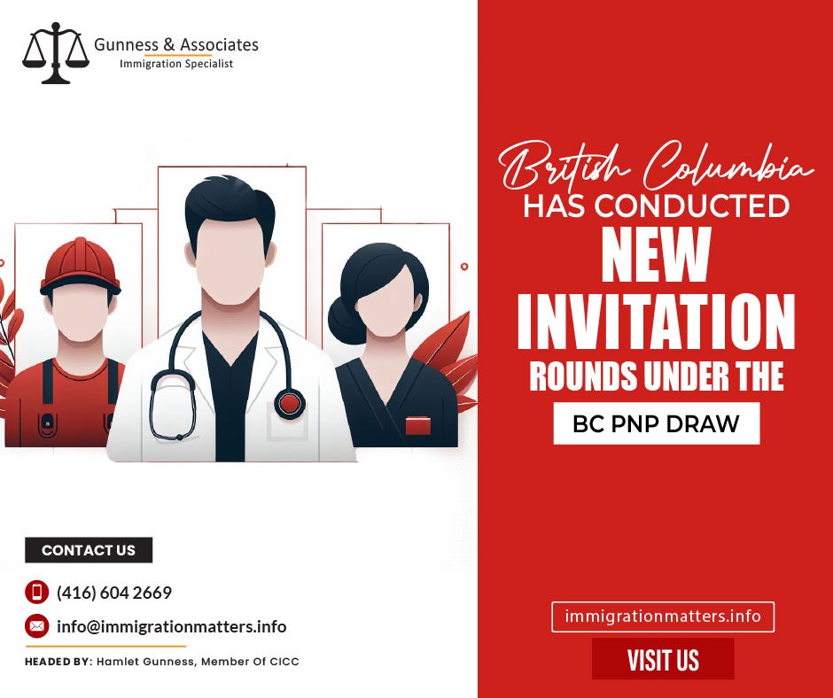 British Columbia Conducts New Invitation Rounds Under the BC PNP by