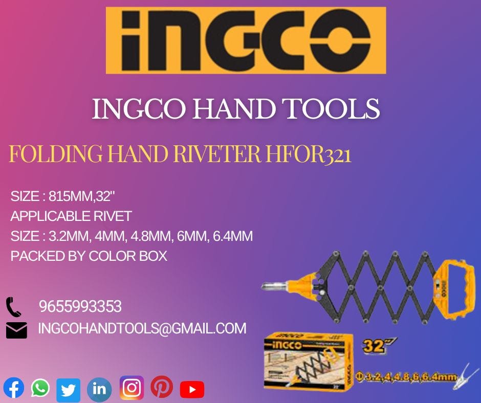 INGCO HAND TOOLS. DESCRIPTION OF INGCO FOLDING HAND… | by Mythily | Medium