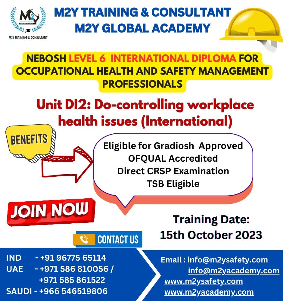 NEBOSH International Diploma for Occupational Health and Safety