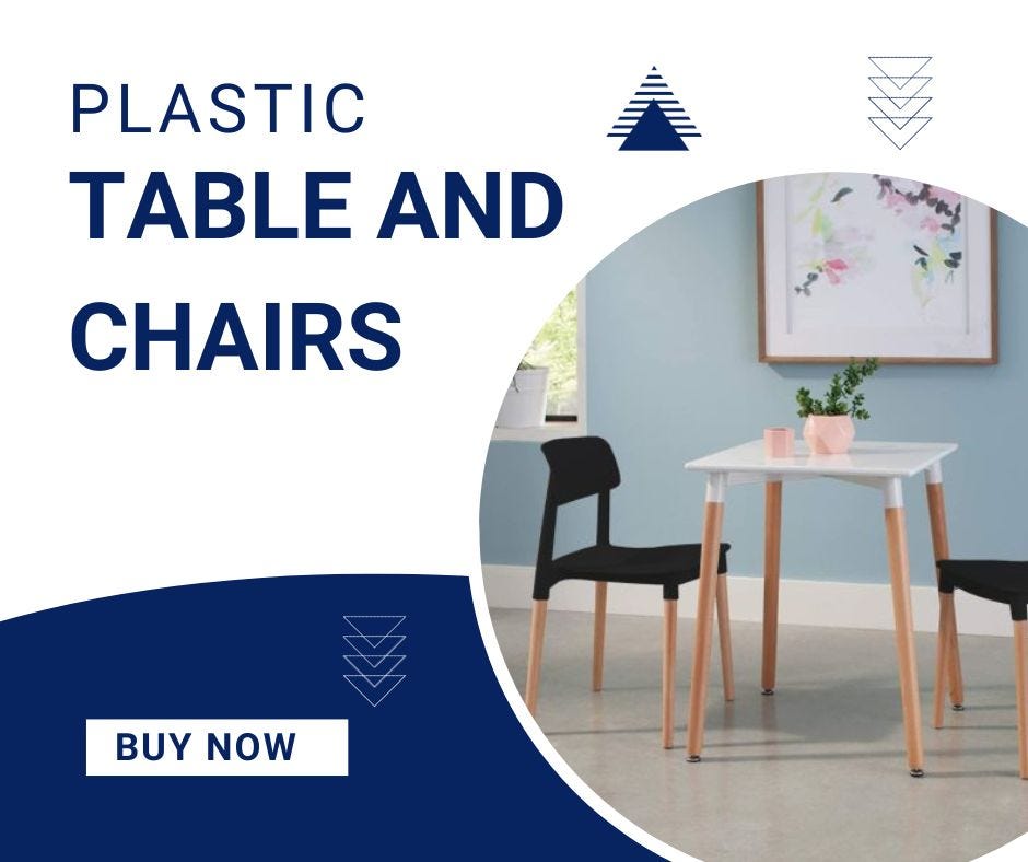 Plastic Table and Chairs Versatile and Durable Furniture Solutions by Farhad Alhashmi Dec