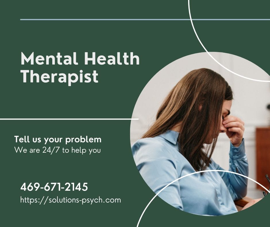 nxietyMental Health Therapist Dallas Solutions Psychological Services