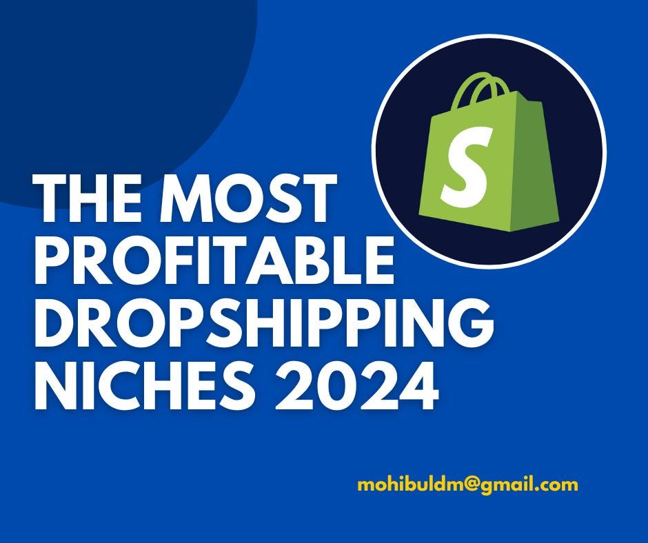 The most profitable dropshipping niches 2024 Mohibul Uzzal Medium