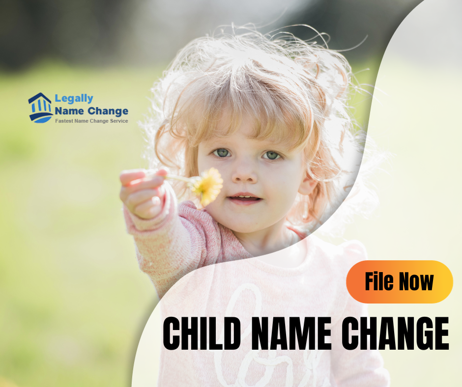 Minor/Child Name Change Legally Name Change Medium