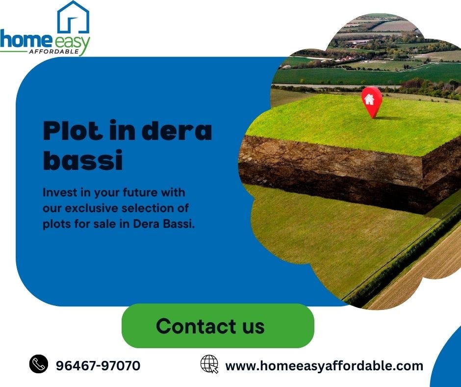 Prime Plots for Sale in Dera Bassi Your Gateway to Punjab’s Growth Homeeasy Affordable Medium