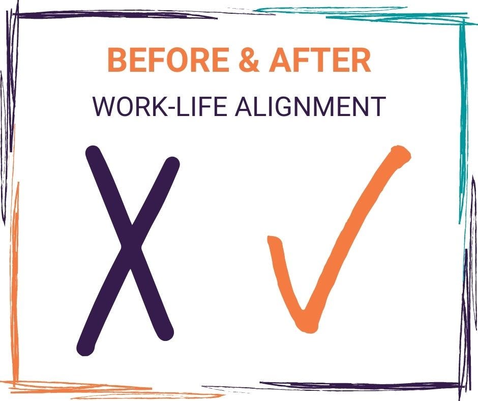 Before vs After : What it’s like to have Work-Life Alignment | by ...