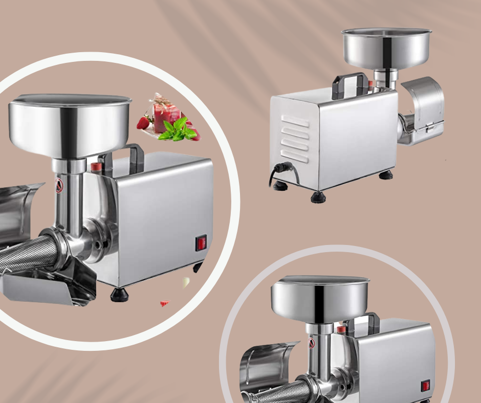 Food Strainer,VBENLEM 110V Electric Tomato Strainer 370W Commercial Grade  Tomato Milling Machine Stainless Steel Tomato Press and Strainer 90–160  Kg/H Pure Copper Motor Food Strainer and Sauce Maker - Mujtabaahmad - Medium