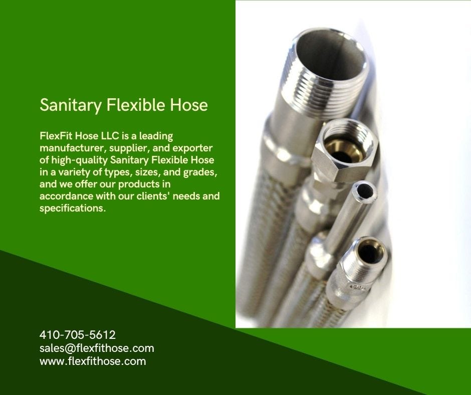 Sanitary Flexible Hose FlexFit Hose, LLC Medium