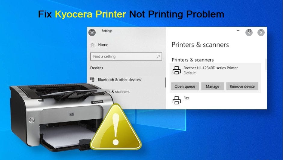 Kyocera Printer Not Printing. How can I resolve the Kyocera printer