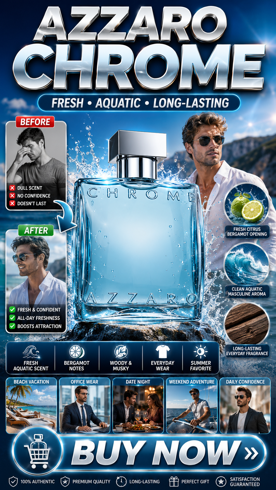 Azzaro Chrome Eau de Toilette Review