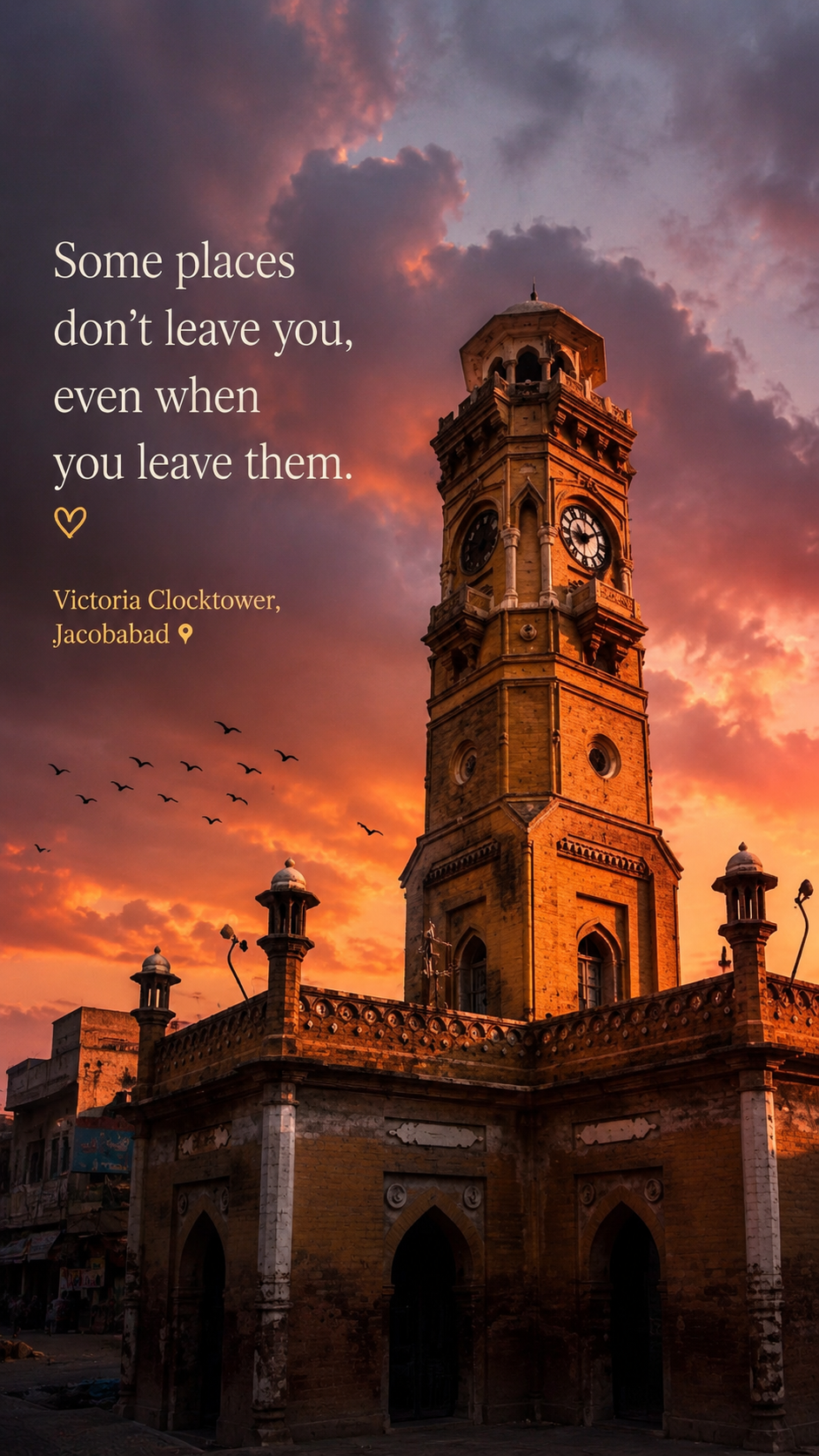 Some cities become addresses. Others become memories you never stop carrying. Dear Jacobabad... this one’s for you. 🤍