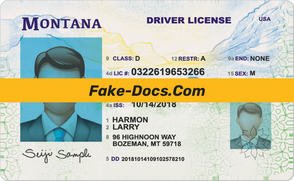 Montana driver license Psd Template - ali baghi - Medium