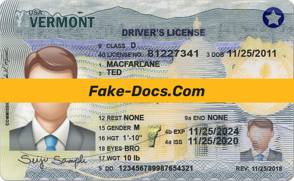 Vermont driver license Psd Template New ali baghi Medium