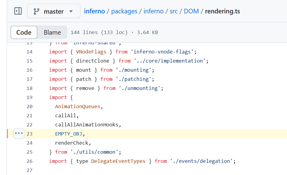EMPTY_OBJ in Inferno.Js source code.