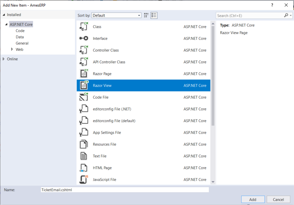 HTML email in .Net Core Razor. 4 steps to create a html template email ...