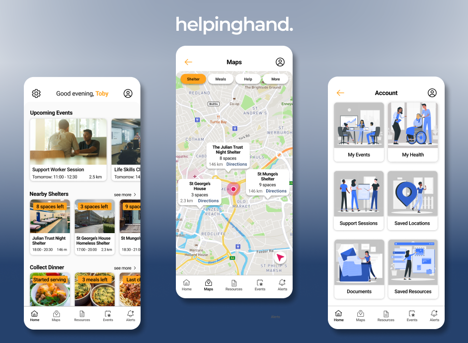 Helping Hand — A UX/UI Case Study | by Dominique S | Medium