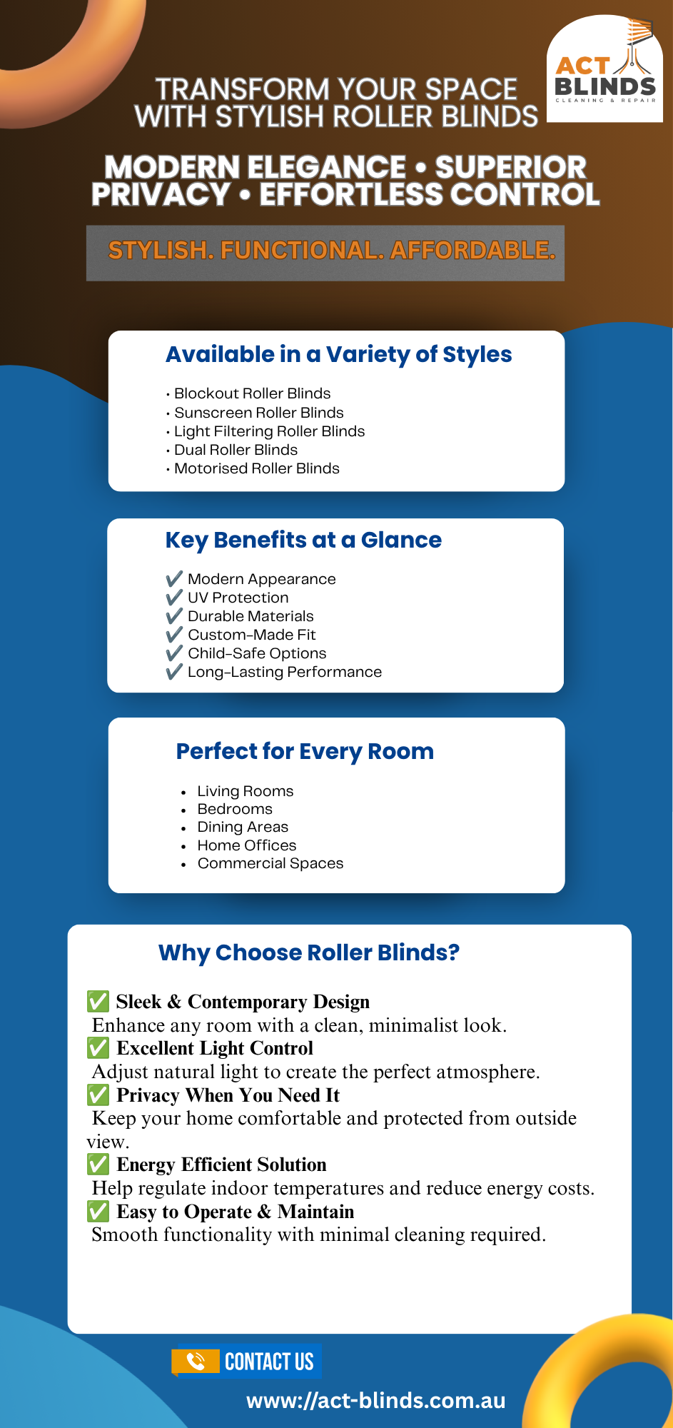 Roller Blinds: Stylish, Practical & Energy-Efficient Window Solutions