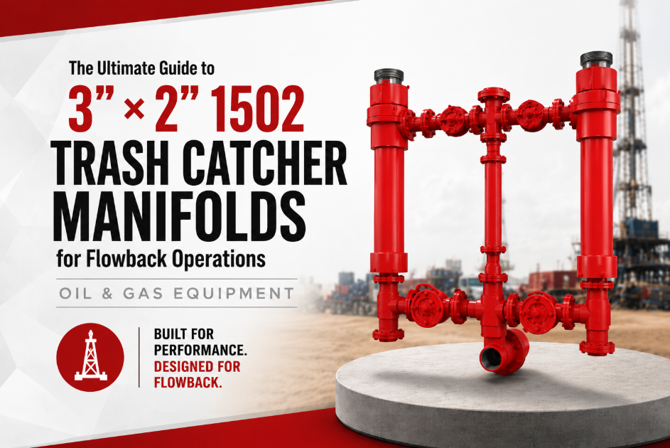 3" x 2" 1502 Trash Catcher Manifolds for Flowback Operations