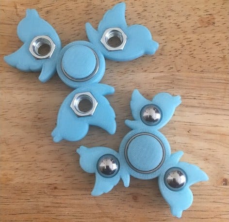 3D Printable Metallica Ninja Star Fidget Spinner by Jim Field