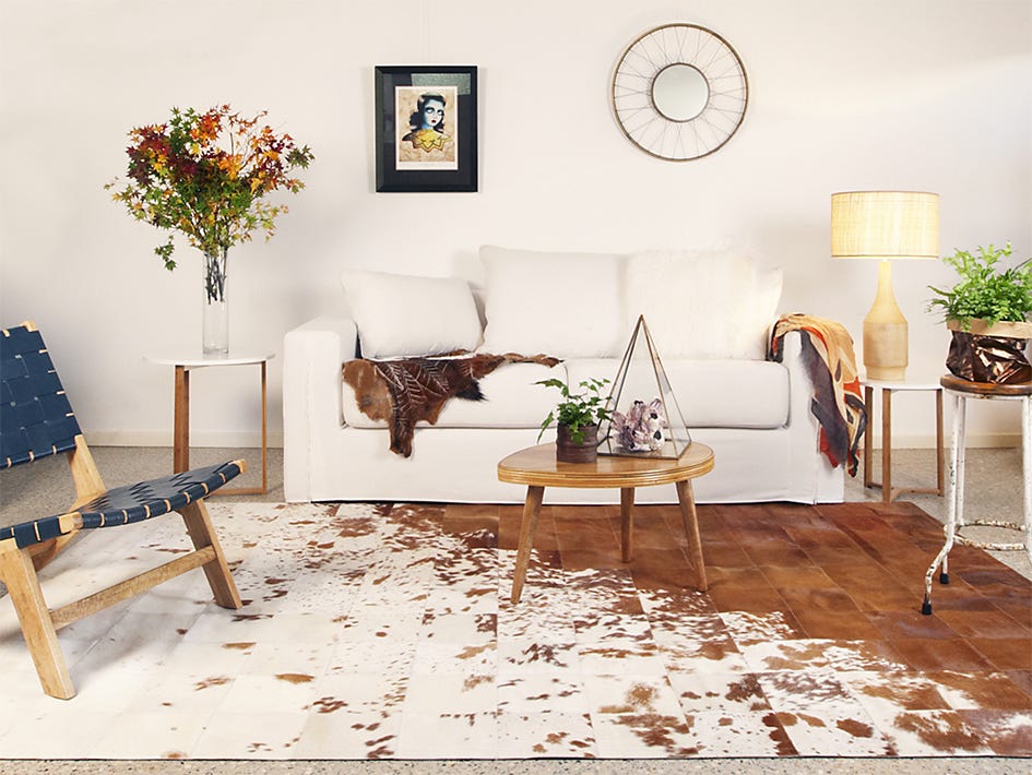 Cowhide Rugs Adding A Touch Of Rustic