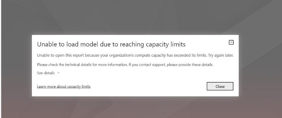 Mastering Power BI Capacity: How to Tackle “Capacity Reached” Messages