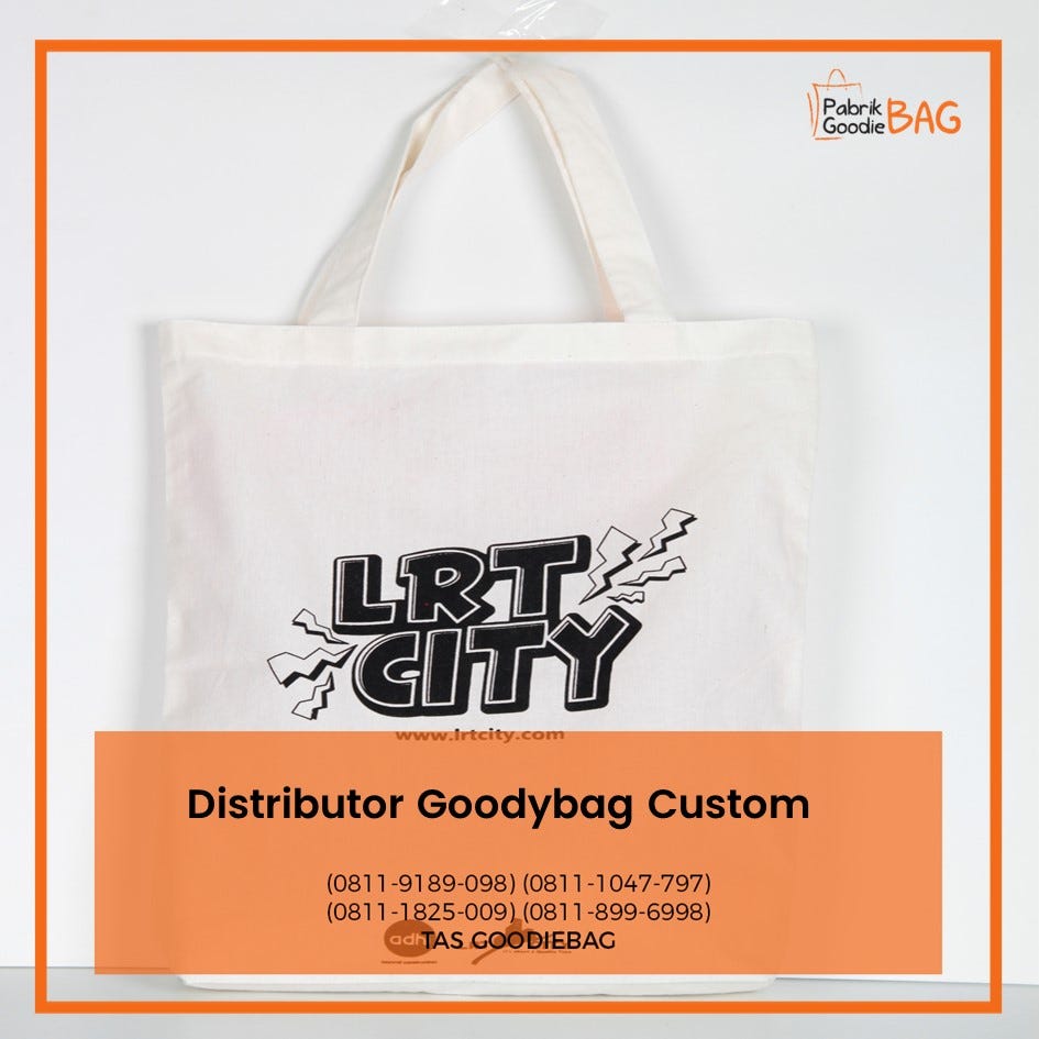 Distributor Goodybag Custom - Toko Kain Goody Bag Polos - Medium