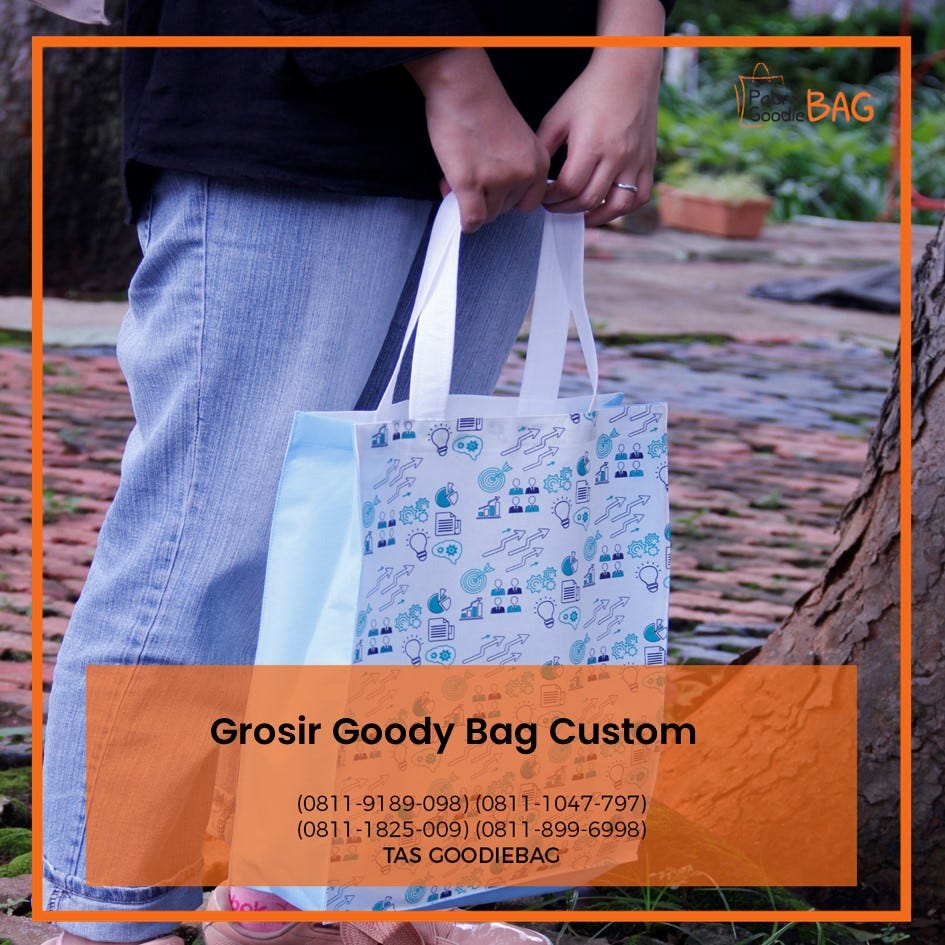 Grosir Goody Bag Custom Toko Kain Goody Bag Polos Medium 3615