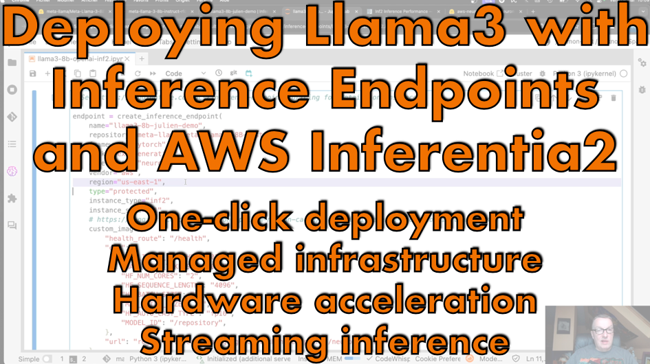 Deploying Llama3 with Inference Endpoints and AWS Inferentia2 - Julien ...