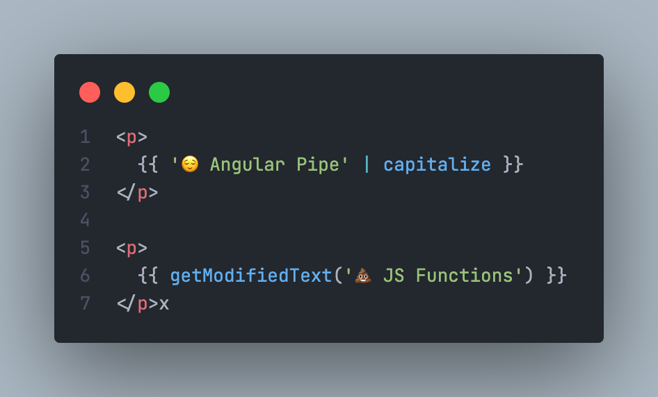Text Formatting on HTML using JS Functions vs Angular Pipe. by
