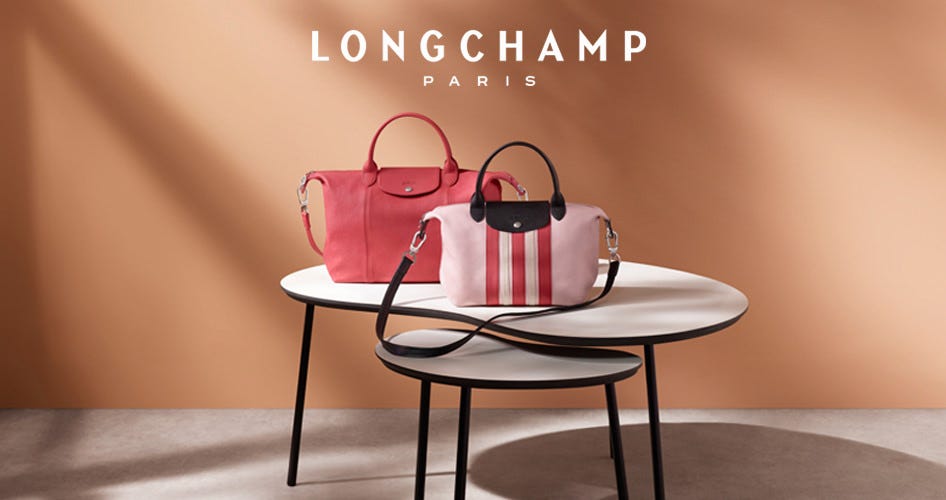 Longchamp Red Leather Medium Le Pliage Cuir Bag - Shop Designer Bags