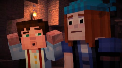 Minecraft Story Mode Let's Play: Episode 1 Part 1 - US VS. THEM 