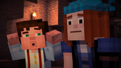 Minecraft Story Mode Episode 1 - Tested by Boys Football Team